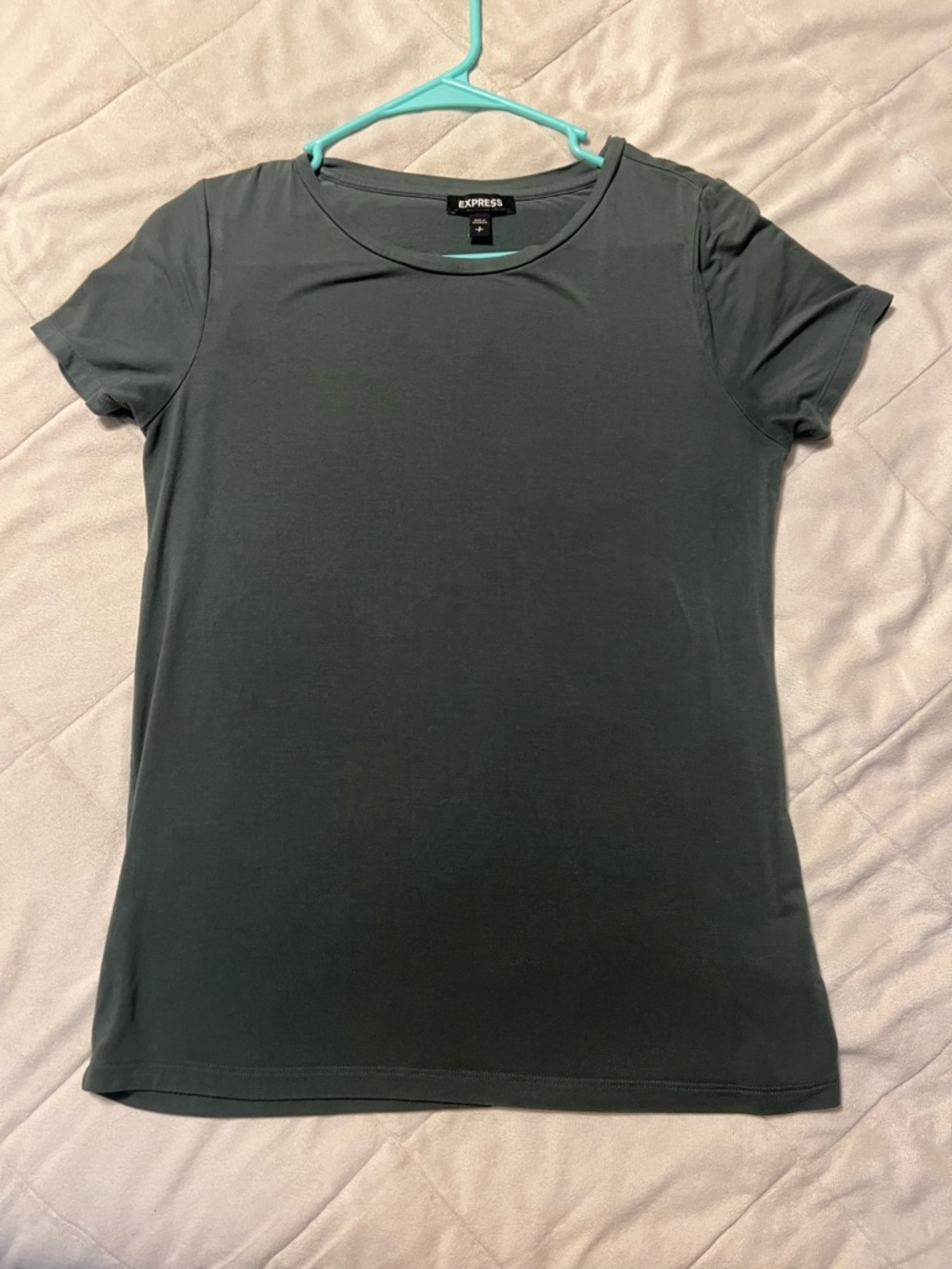 Express Women’s Short Sleeve Crewneck Tee - Soft Green